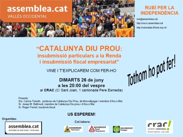 Catalunya diu prou