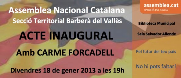 Tarjetó inauguració ANC amb fons