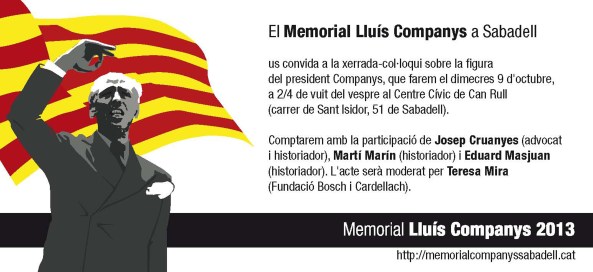 2013 Memorial Lluis Companys_Conferencia_targeto