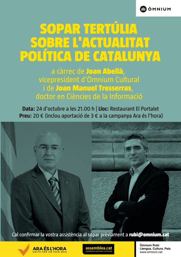 AAFF CARTELL TERTULIA SOPAR TERTULIA