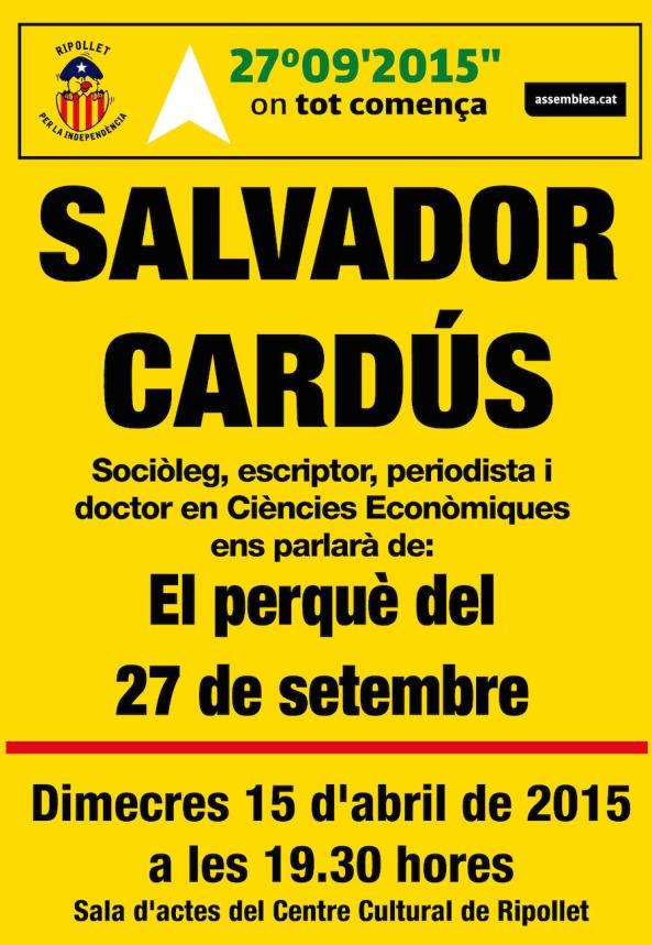 cartell SALVADOR CARDUS