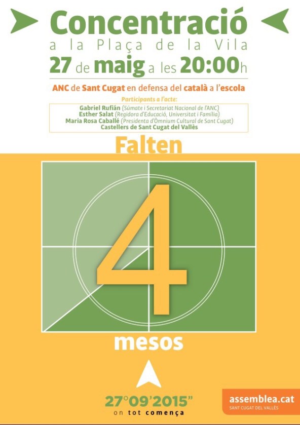 Concentració 27 de maig a la Pl de la Vila