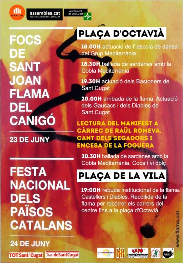 cartell Flama del Canigó 2015