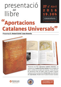 20160427 Aportacions Catalanes Universals