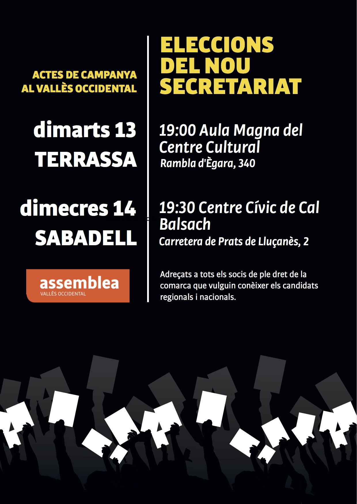 Actes electorals comarca eleccions SN 2018